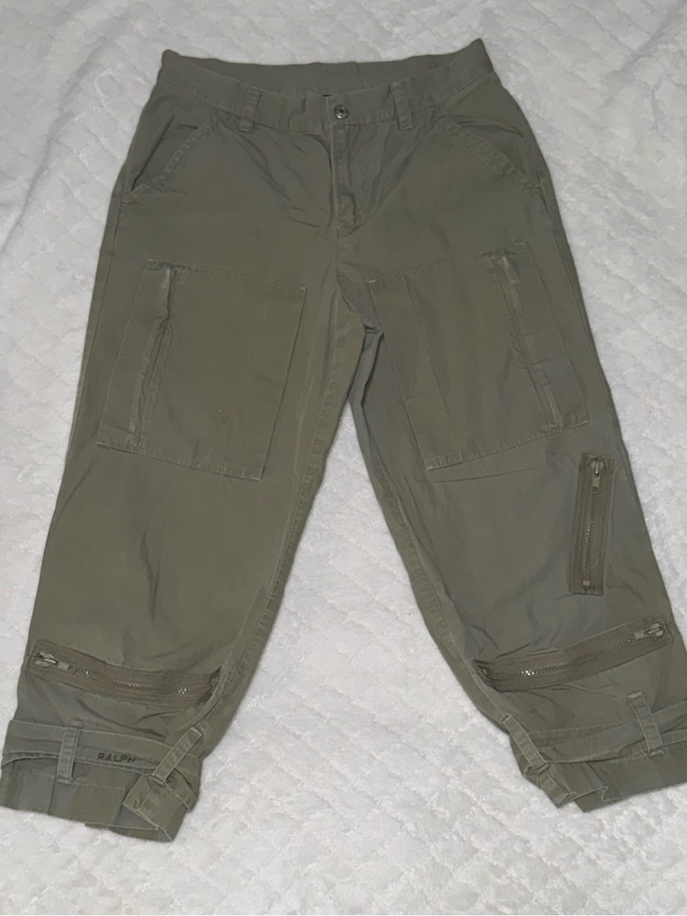 Polo by Ralph Lauren Olive Green Cargo Bermuda Shorts